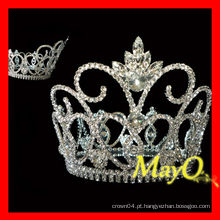 Shining grande diamante pageant tiara coroa